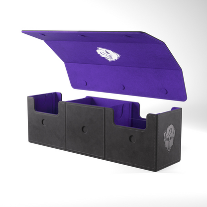 Gamegenic Black/Purple The Academic 266+ XL Convertible Deck Box
