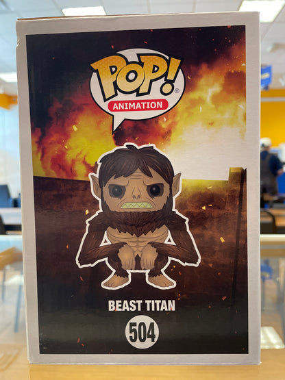 Funko AOT Beast Titan #504 (VG) Hot Topic Exclusive Jason Liebrecht Auto JSA