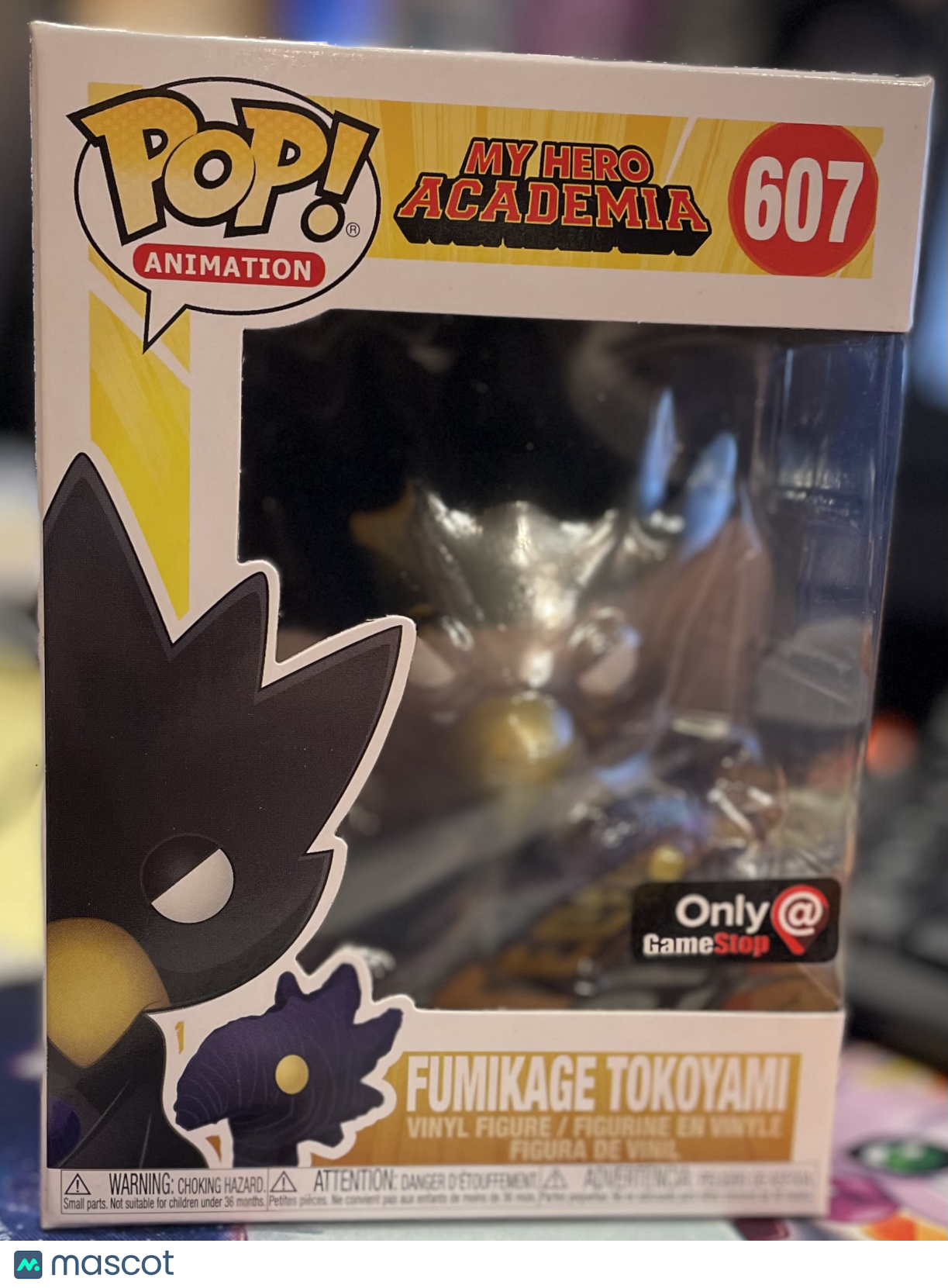 Funko My Hero Academia Fumikage Tokoyami #607 GameStop Exclusive Metallic