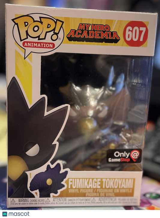 Funko My Hero Academia Fumikage Tokoyami #607 GameStop Exclusive Metallic