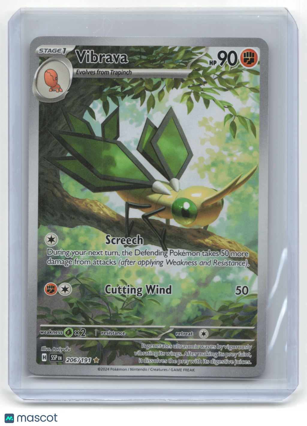 2024 Pokemon TCG—Vibrava #206/191 Surging Sparks—