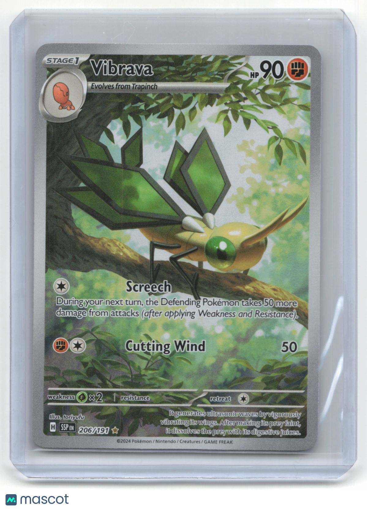 2024 Pokemon TCG—Vibrava #206/191 Surging Sparks—