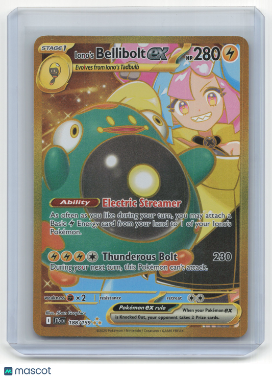 2025 Pokemon Iono's Bellibolt EX Journey Together #188/159