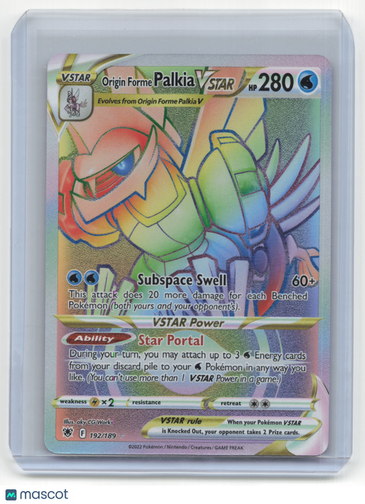 2022 Pokemon TCG Origin Forme Palkia VSTAR Astral Radiance #192/189