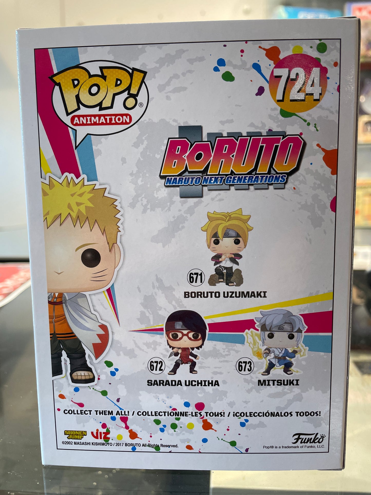 Funko Boruto Naruto (Hokage) #724 (Good) AAA Anime Exclusive, GITD Chase