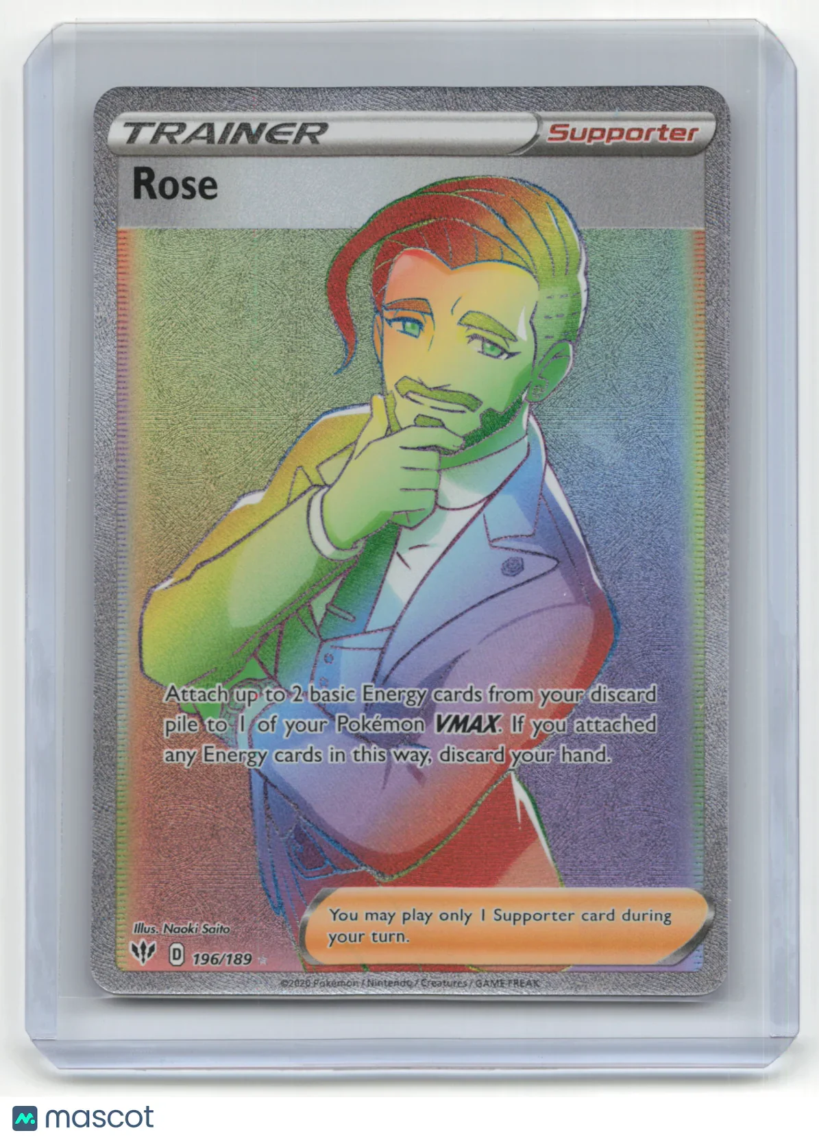 2020 Pokemon TCG Rose Darkness Ablaze #196/189 - Papa Joey's Collectibles