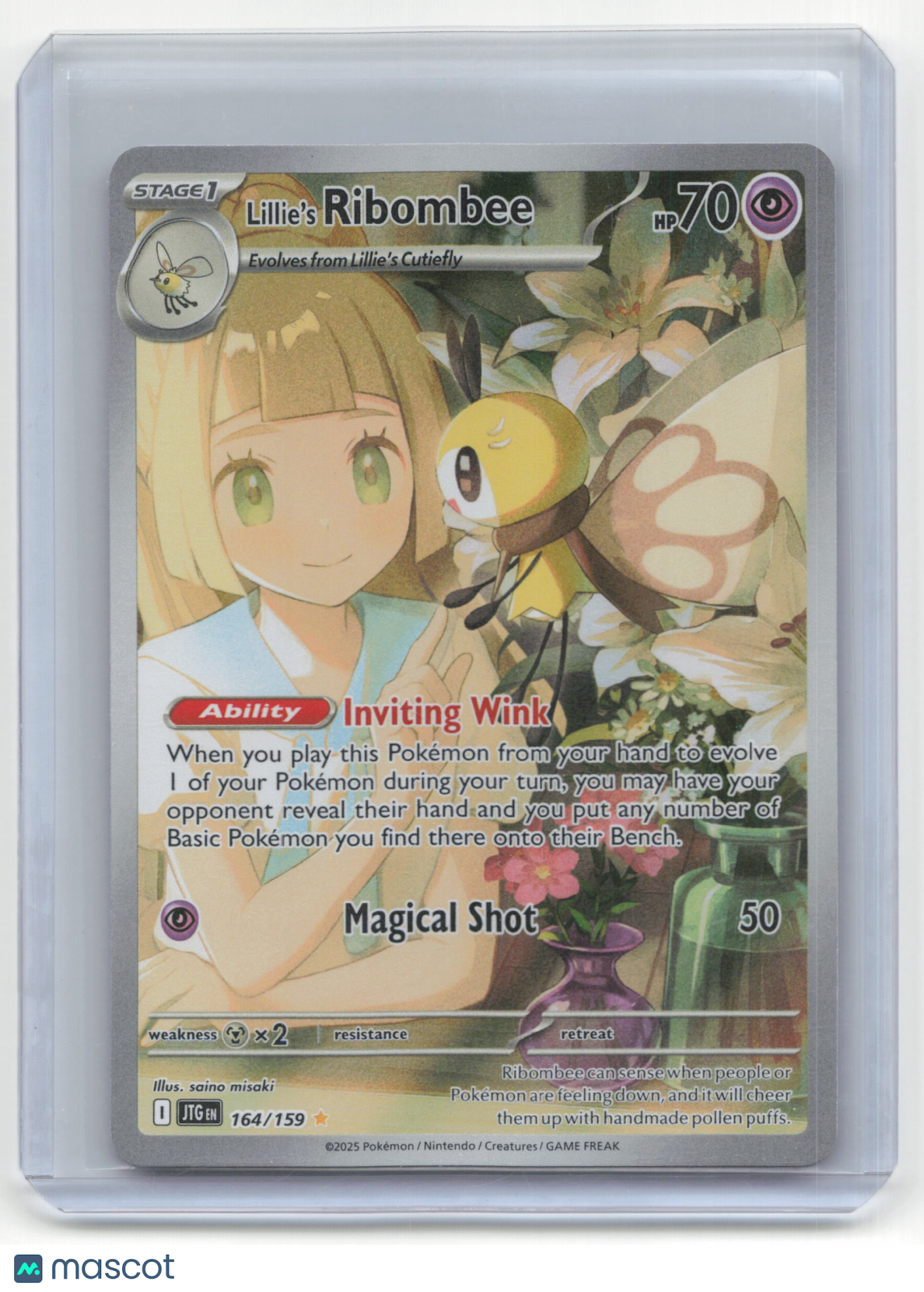 2025 Pokemon TCG Lillie's Ribombee Journey Together #164/159
