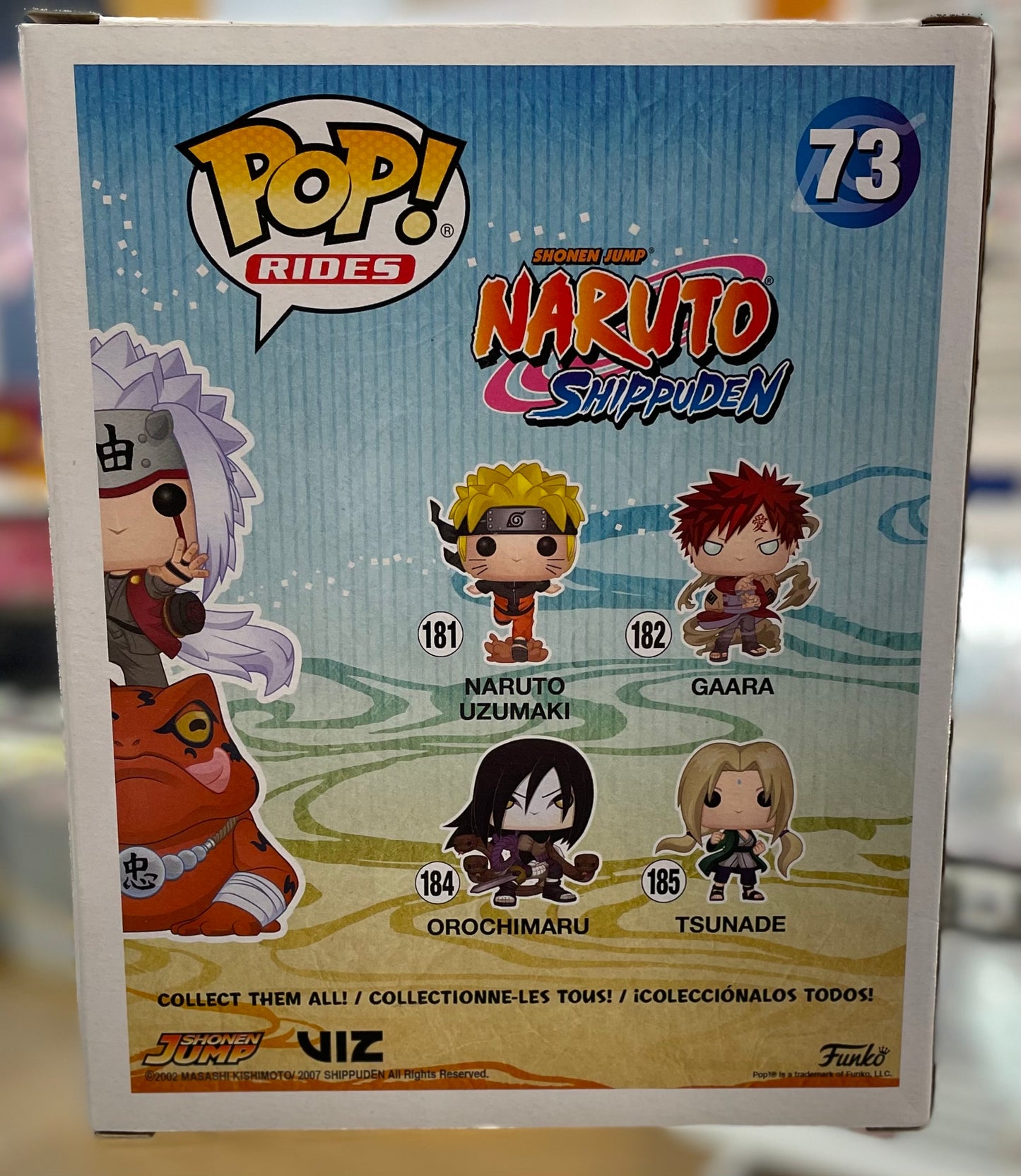 Naruto Shippuden Jiraiya on Toad #73 Very Good Hot Topic Exclusive