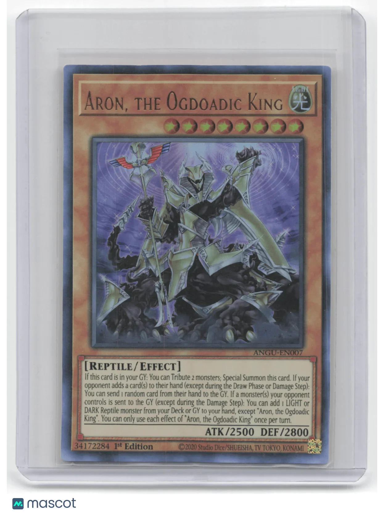 2020 Yu-Gi-Oh! Aron, the Ogdoadic King Ancient Guardians #angu-en007 - Papa Joey's Collectibles