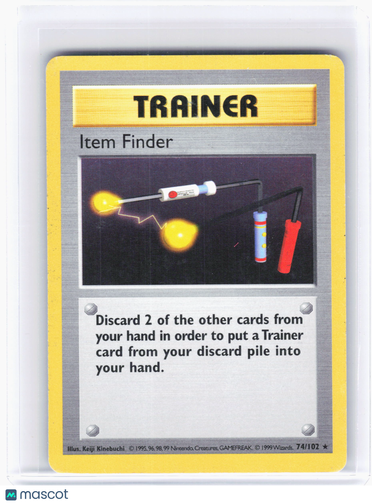 1999 Pokemon—Item Finder #74 Base Set (Shadowless)—Non-Foil [Moderately Played]