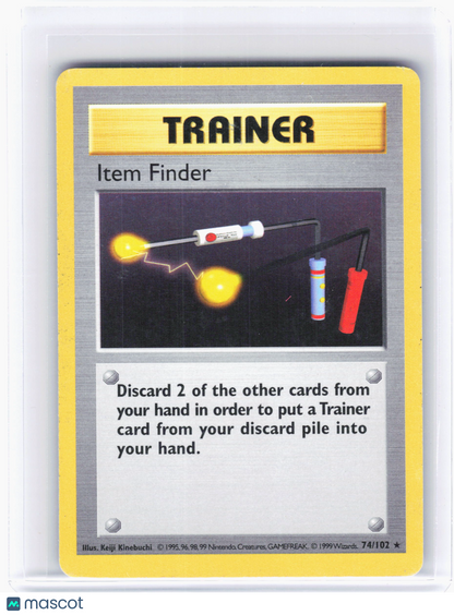 1999 Pokemon—Item Finder #74 Base Set (Shadowless)—Non-Foil [Moderately Played]
