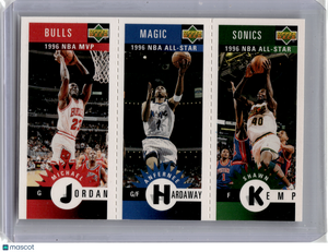 1996 Upper Deck Collector's Choice Mini-Card—Jordan, Hardaway, Kemp #M11/M60/M78