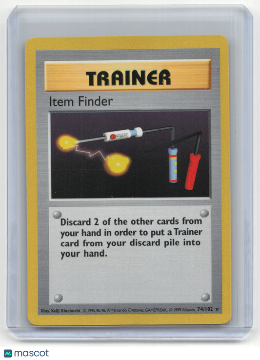 1999 Pokemon Item Finder Base Set #74/102 Light Played Shadowless