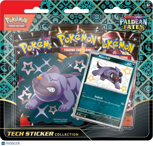 2024 Pokemon Scarlet & Violet Paldean Fates Tech Sticker Collection