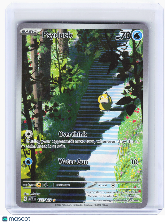 2023 —Psyduck #175 Pokemon 151—Illustration Rare Holo