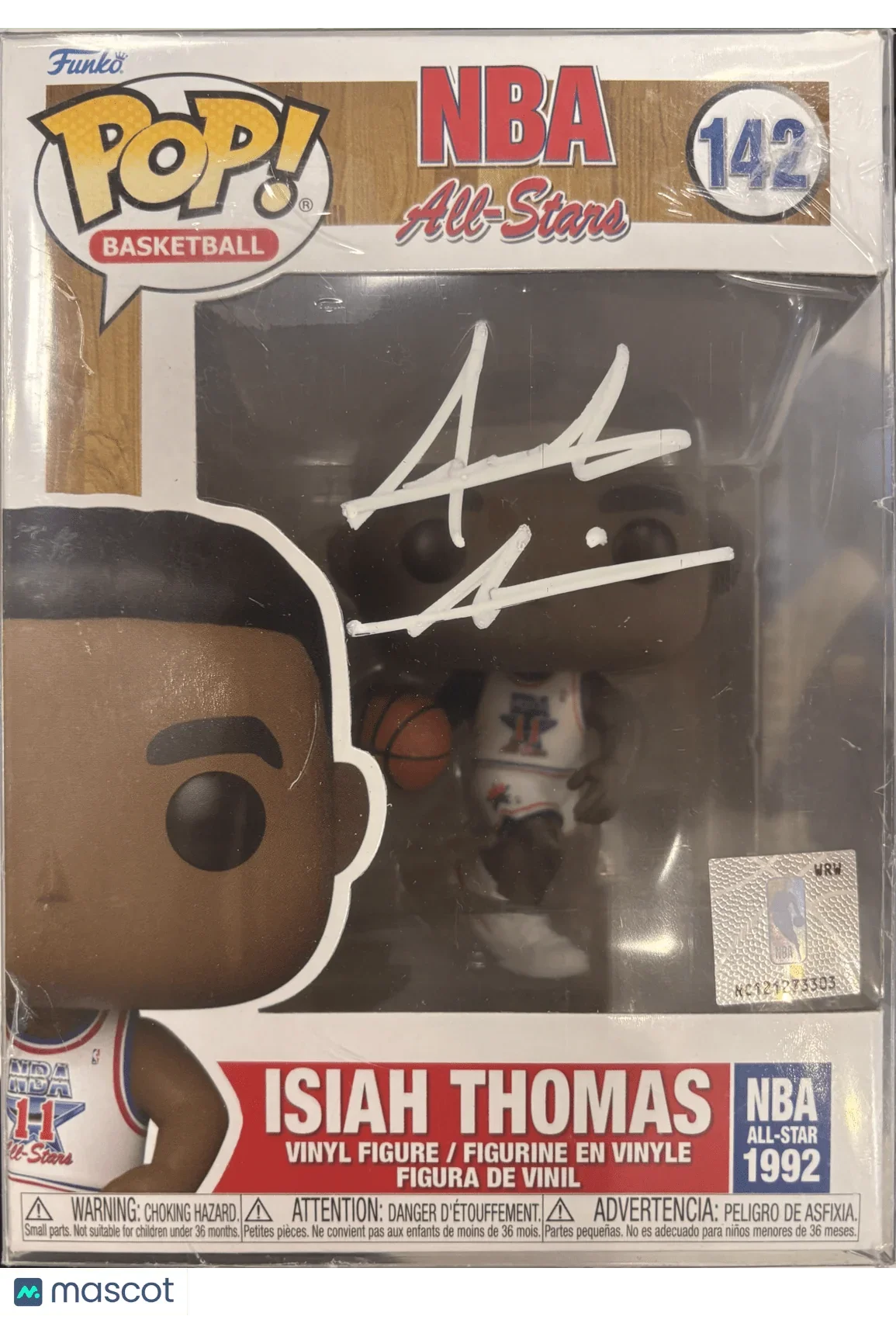 2021 Funko NBA All-Star Isiah Thomas #142 Autographed W/ COA - Papa Joey's Collectibles