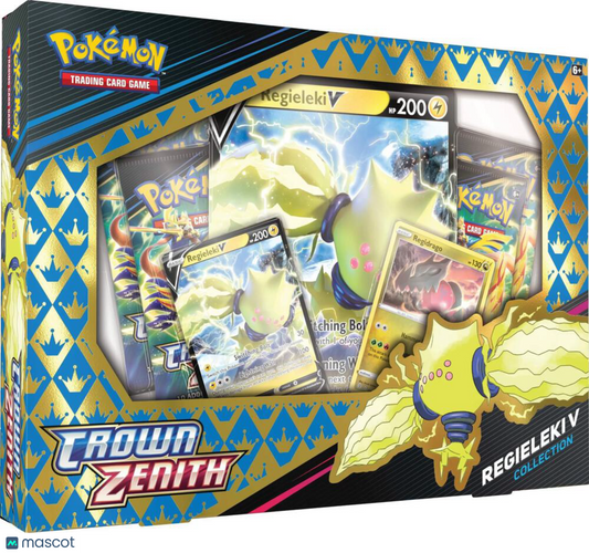 2023 Pokemon Sword & Shield Crown Zenith Regileki V Collection Box