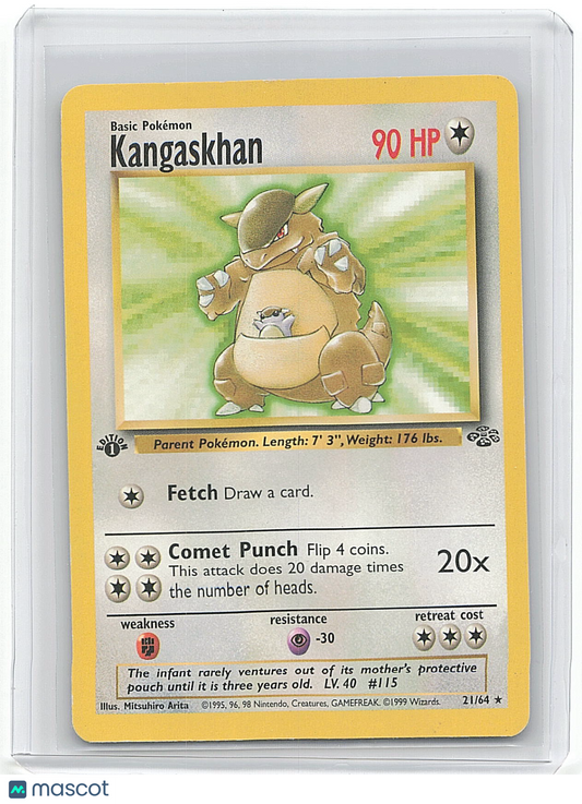 1999 Pokemon Kangaskhan #21/64 21/64