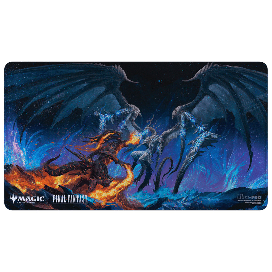 Ultra PRO | Magic: The Gathering Final Fantasy Playmat (Bahamut and Ifrit, Holo) - Papa Joey's Collectibles