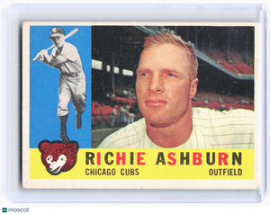 Topps 1960 Topps Baseball—Richie Ashburn #305 —Poor