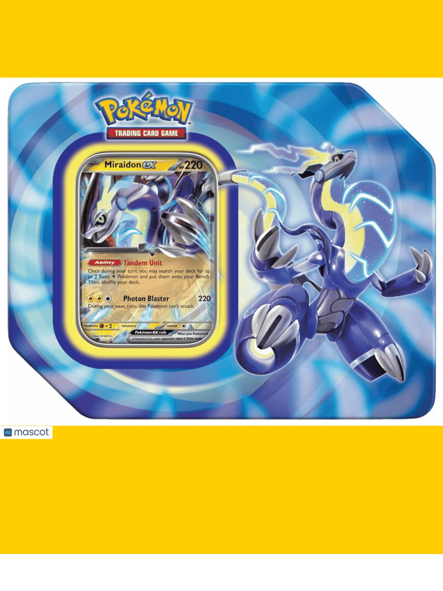 2023 Pokemon Scarlet & Violet Miraidon Tin TIn - Papa Joey's Collectibles