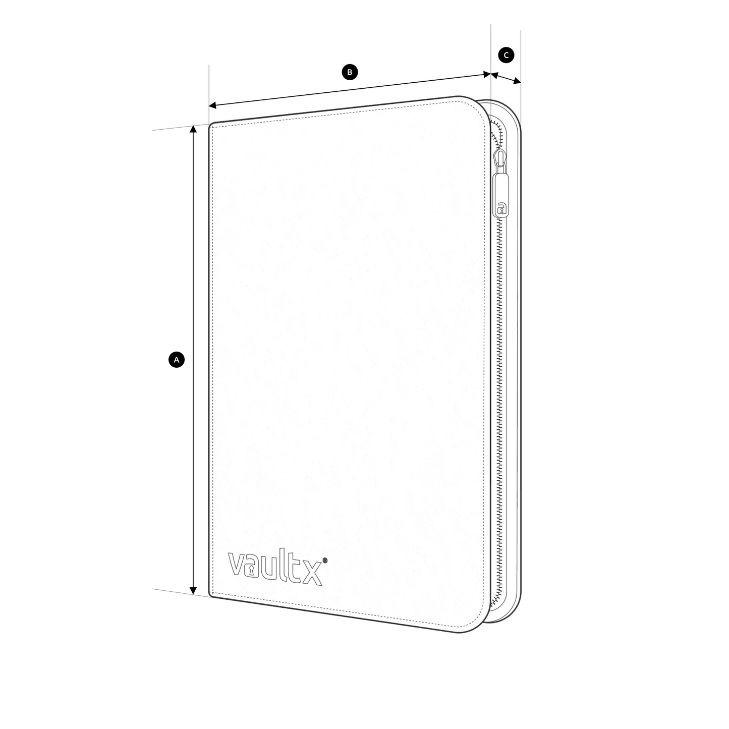 VaultX- EXO-TEC Zip Binder 9 Pocket (NOS)
