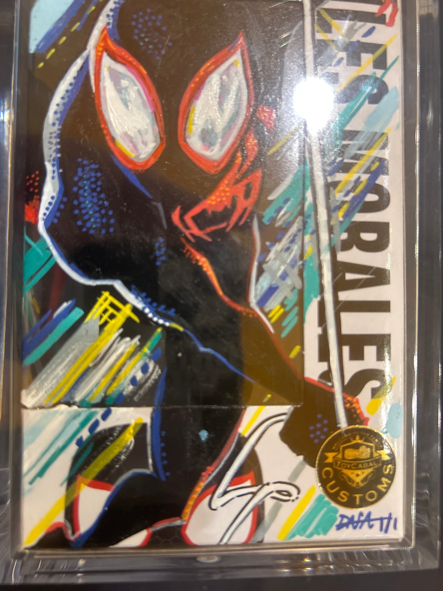 POP! Spiderman Into The Spider-Verse 402 MILES MORALES ART & AUTOGRAPH