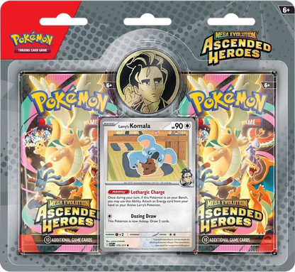 Pokémon TCG: Mega Evolution—Ascended Heroes Collection (Erika/Larry) 2-Pack Blister