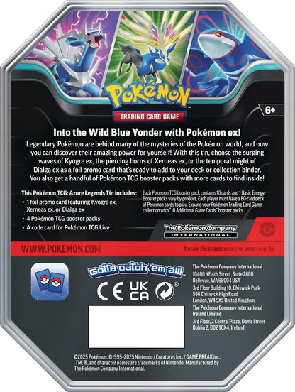 Pokémon TCG: Azure Legends Tin (International Version)