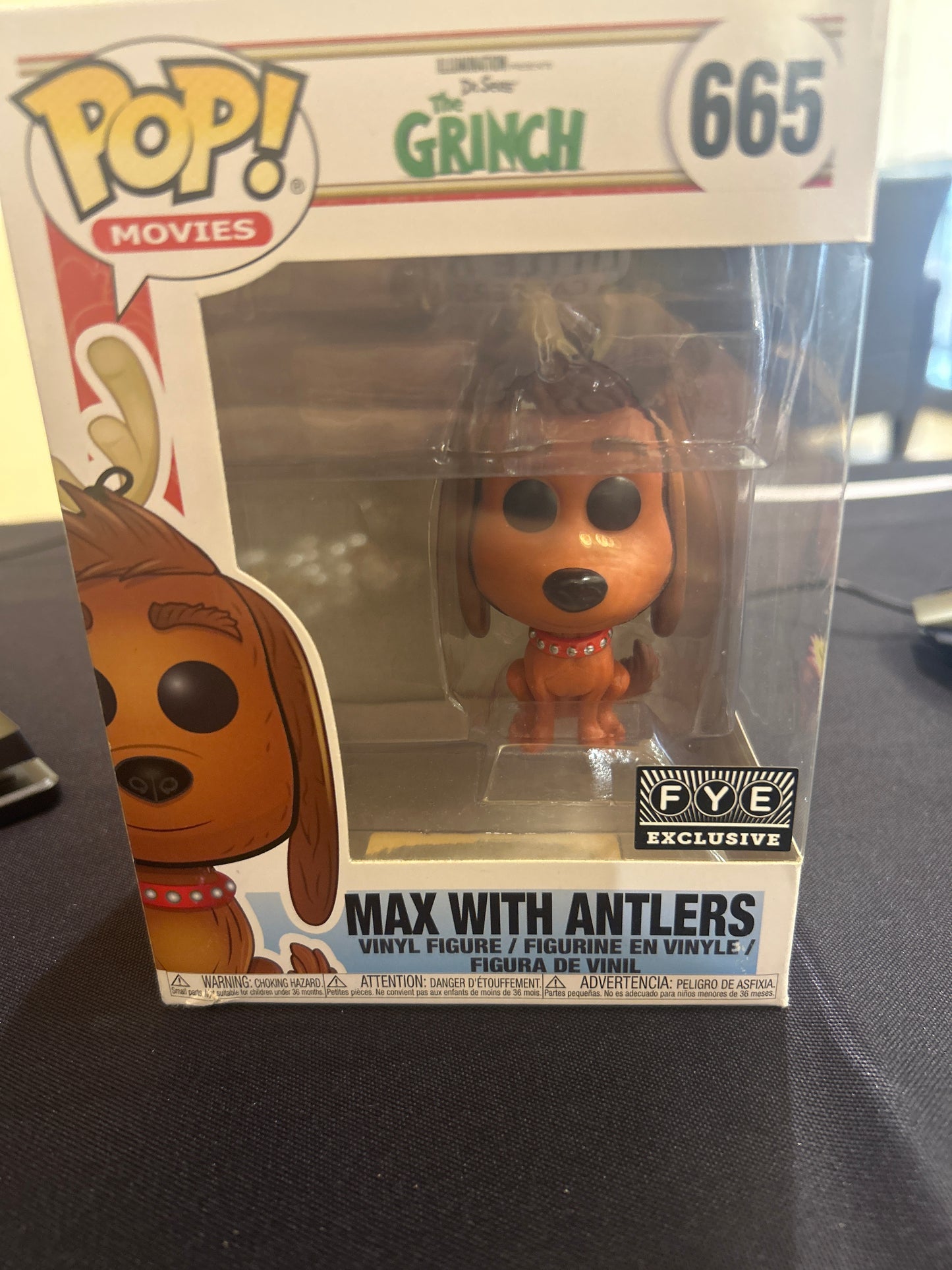 POP! Movies The Grinch 665 Max with Antlers FYE Exclusive
