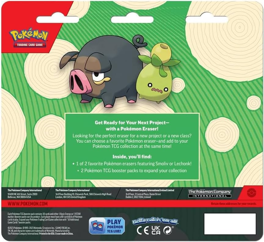 Pokémon TCG: Back to School (2023) Eraser Blister