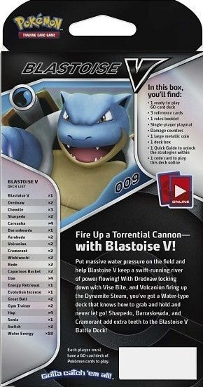 2021 Pokemon TCG: Blastoise V Battle Deck