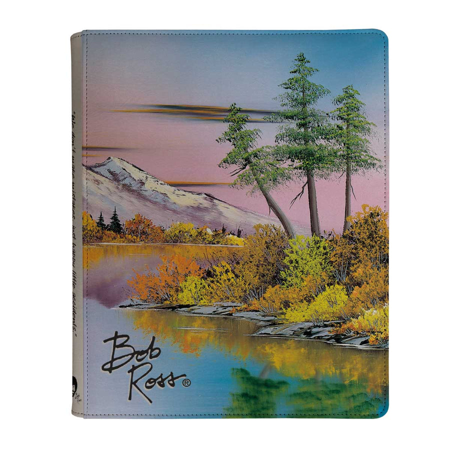 Ultra PRO—Bob Ross "Mighty Mountain Lake" 9-Pocket Zippered PRO-Binder