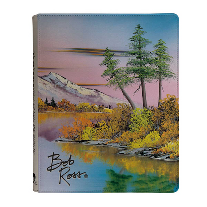 Ultra PRO—Bob Ross "Mighty Mountain Lake" 9-Pocket Zippered PRO-Binder