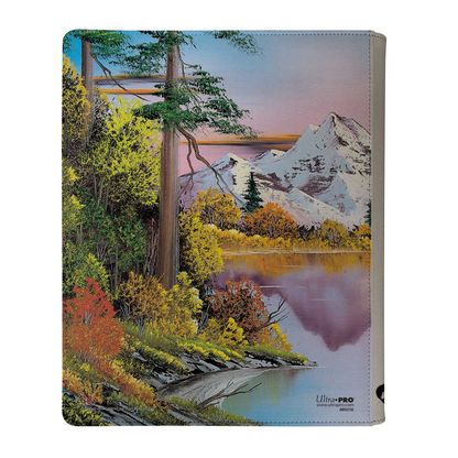 Ultra PRO—Bob Ross "Mighty Mountain Lake" 9-Pocket Zippered PRO-Binder