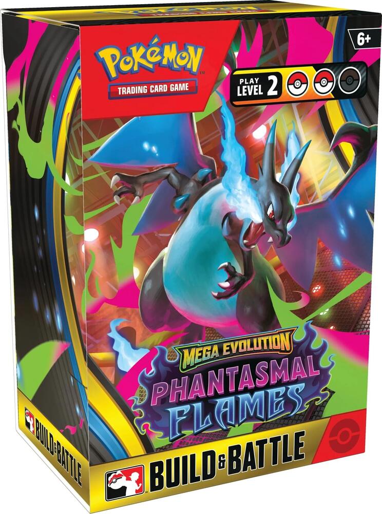 2025 Pokemon TCG: Mega Evolution—Phantasmal Flames Build & Battle Box