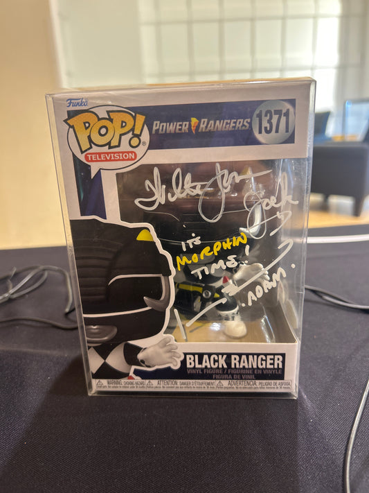POP! Television Power Rangers 1371 Black Ranger Autograph