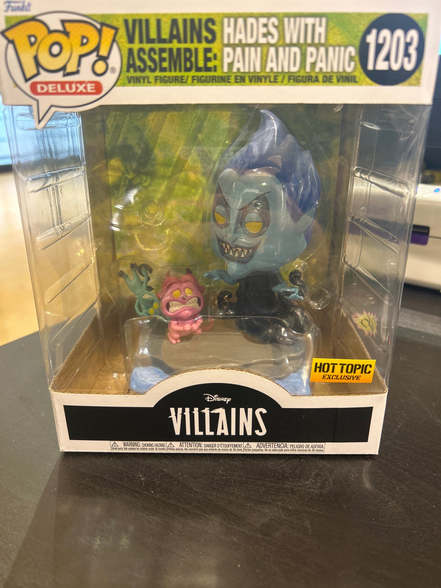Pop! DELUXE Villains Assemble HADES WITH PAIN AND PANIC 1203