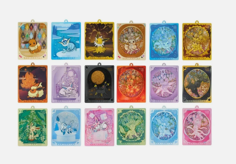 Pokémon Chinese Terastal Gathering CSV9.5 Card Display Keychain Pendant Blind Box