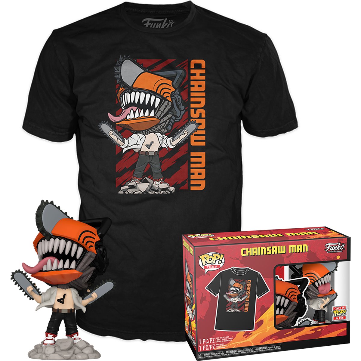 FUNKO CHAINSAW MAN & T-SHIRT 2 PACK