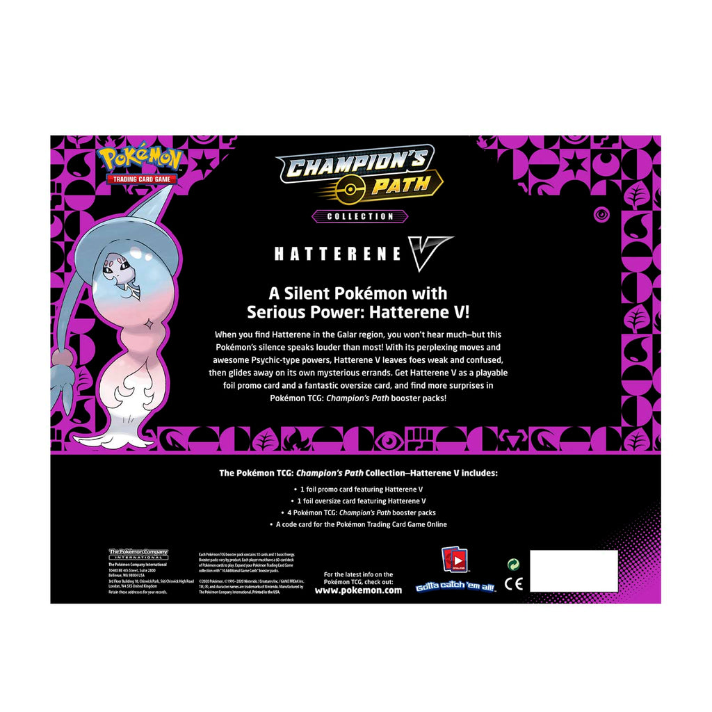 2020 Pokémon TCG: Champion's Path Collection—Hatterene V