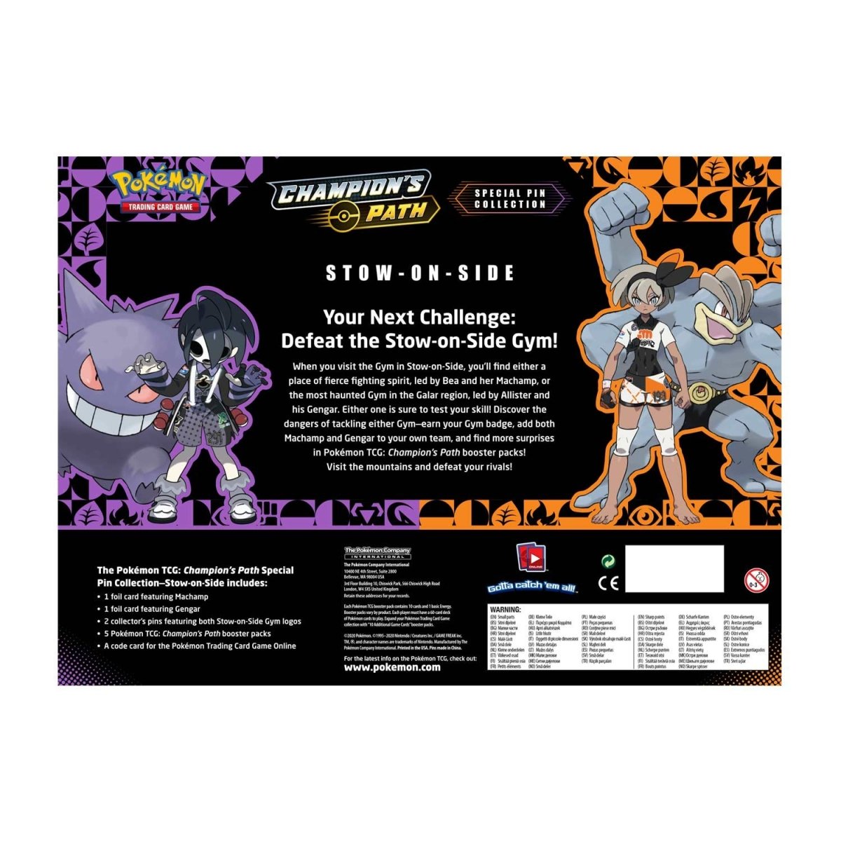 2020 Pokémon TCG: Champion's Path Special Pin Collection (Stow-on-Side)