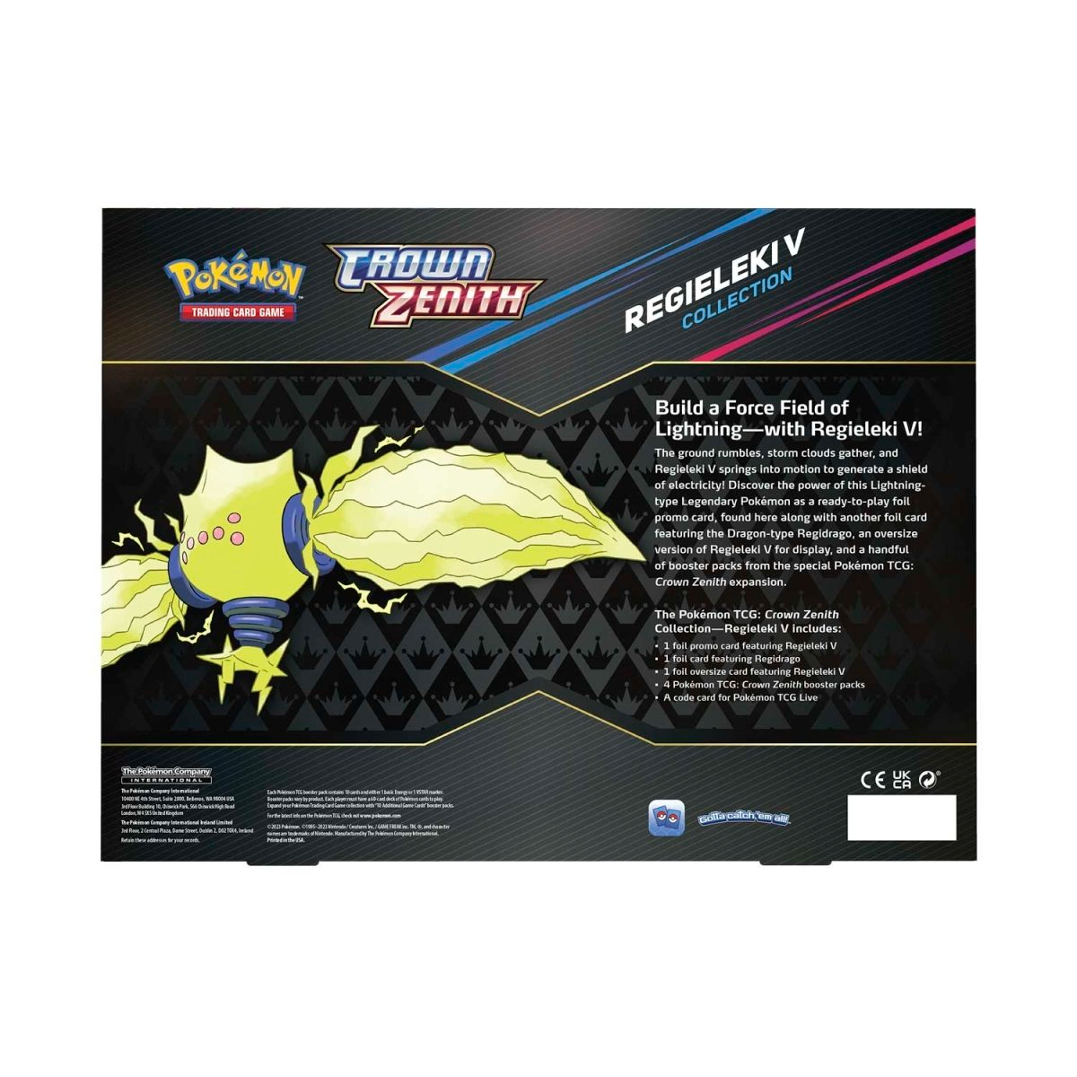 2023 Pokémon TCG: Crown Zenith Regieleki V Collection