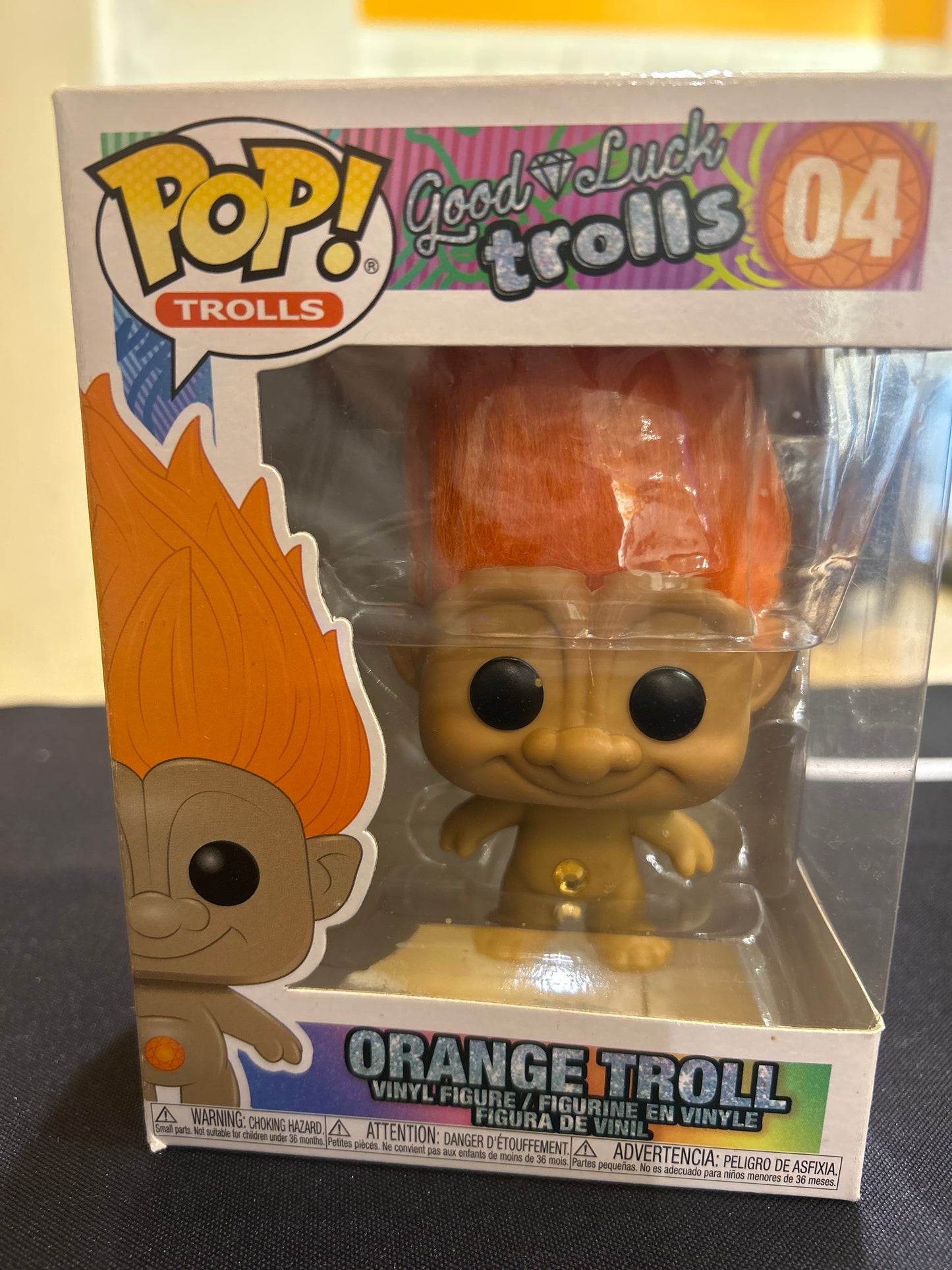 POP1 TROLLS Good Luck Vibes 04 ORANGE TROLL
