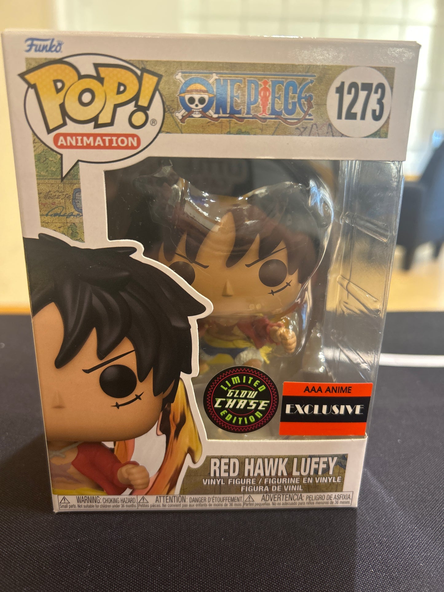 POP! Animation ONE PIECE 1273 RED HAWK LUFFY Glow Chase AAA ANIME