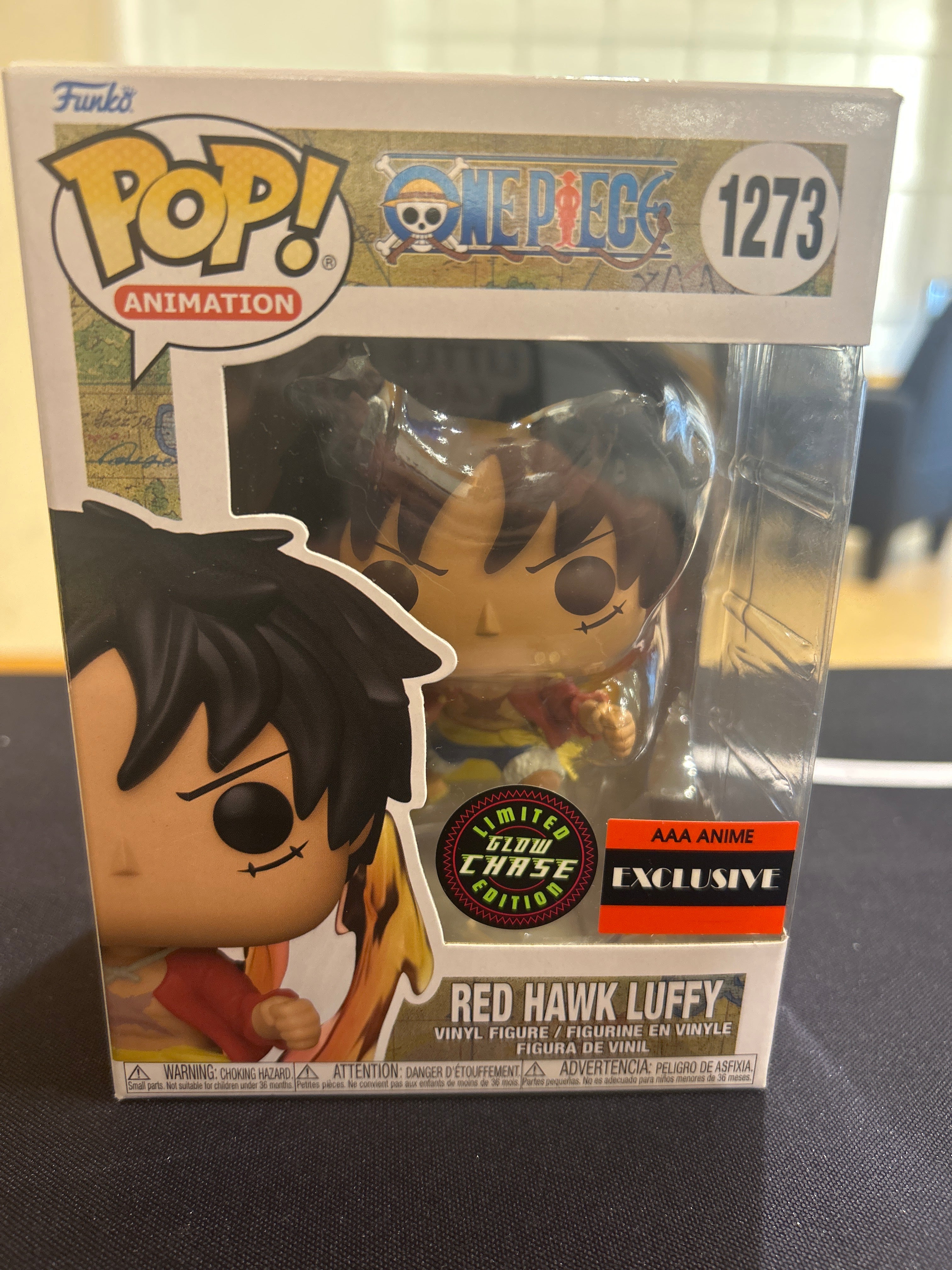 POP! Animation ONE PIECE 1273 RED HAWK LUFFY Glow Chase AAA ANIME
