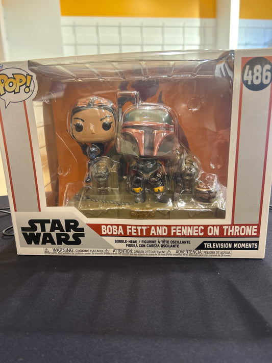 POP! Stars Wars 486 Boba Fett & Fennec On Throne