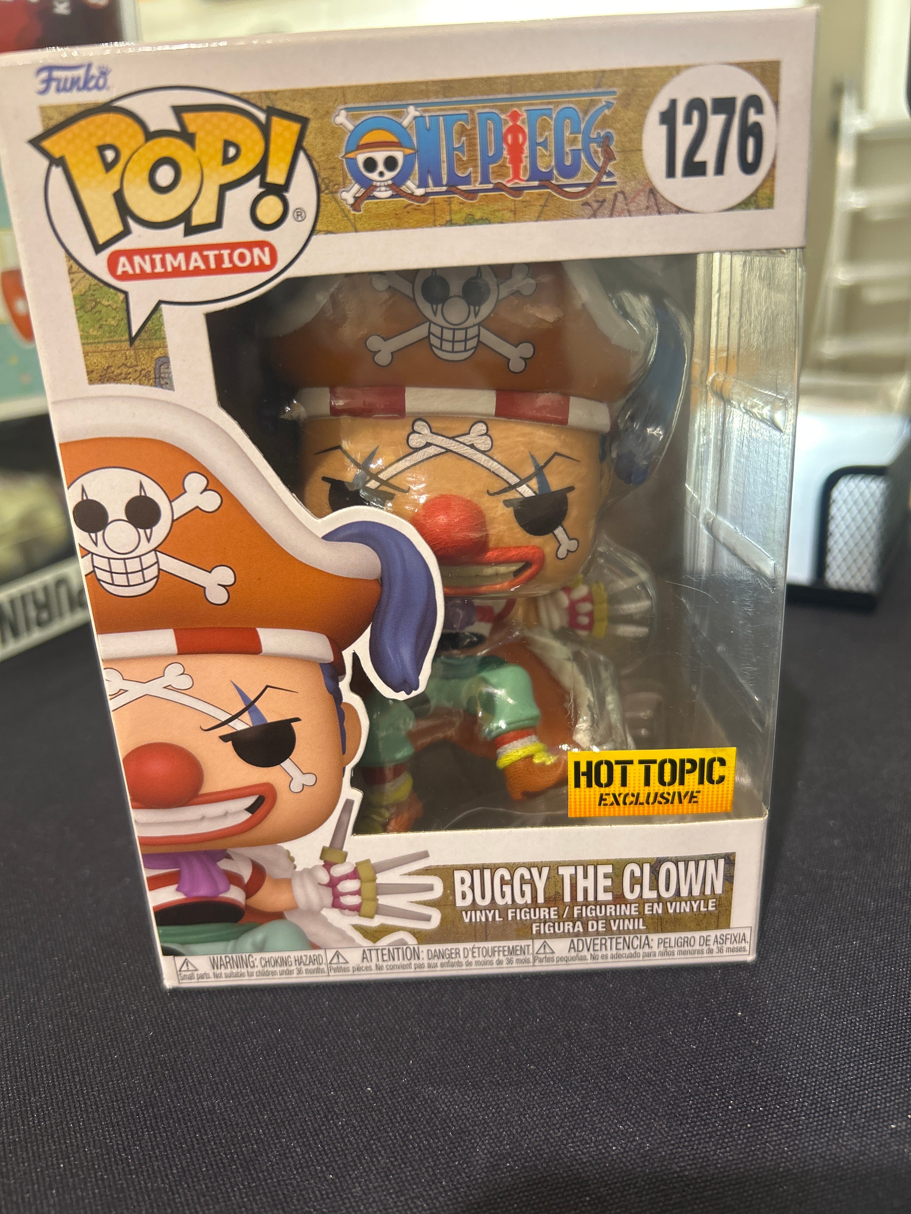 POP! Animation One Piece 1276 Buggy The Clown Hot Topic Exclusive