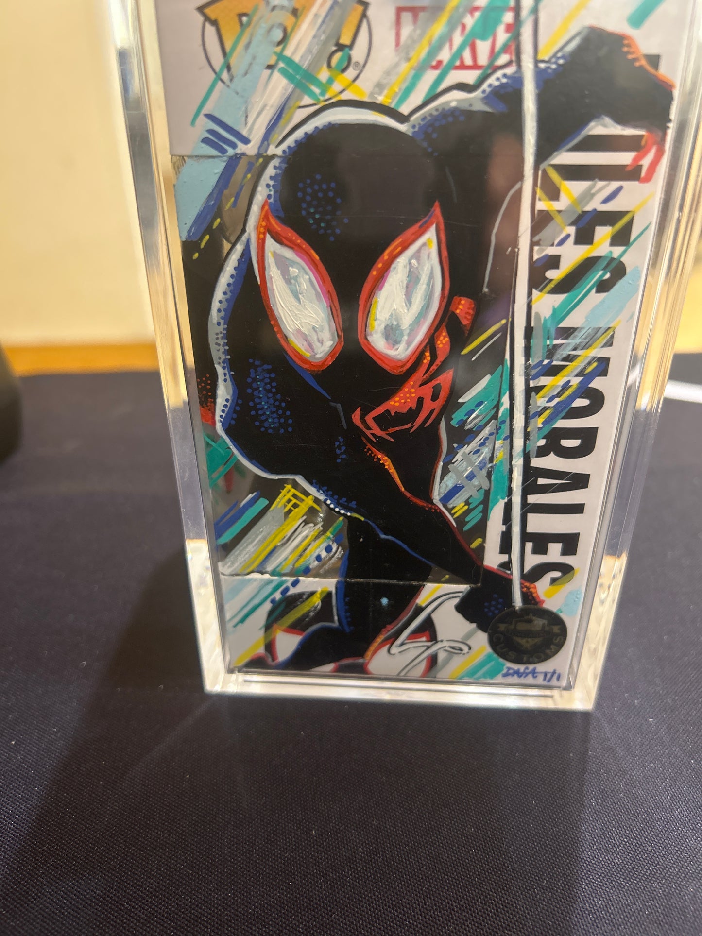 POP! Spiderman Into The Spider-Verse 402 MILES MORALES ART & AUTOGRAPH