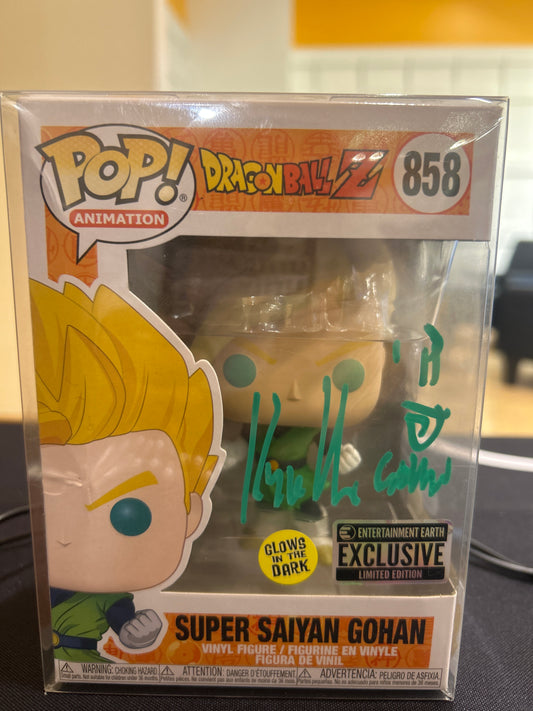 POP! Animation Dragonball Z 858 Exclusive Super Saiyan Gohan Autograph